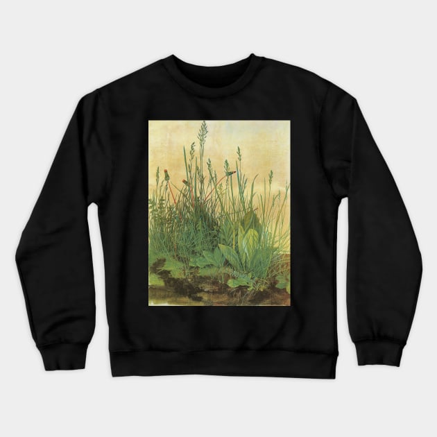 The Large Piece of Turf by Albrecht Durer Crewneck Sweatshirt by MasterpieceCafe